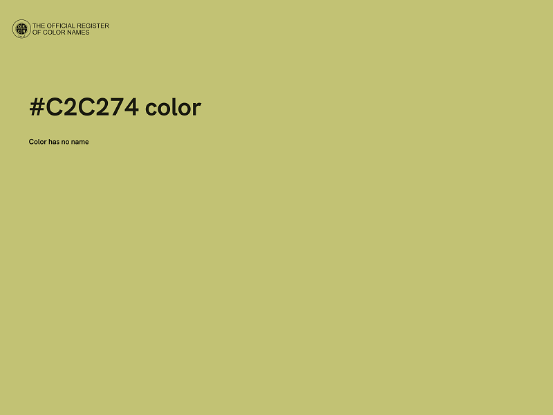 #C2C274 color image