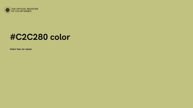#C2C280 color image