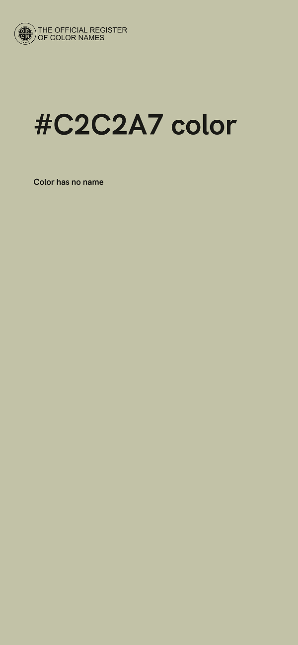 #C2C2A7 color image