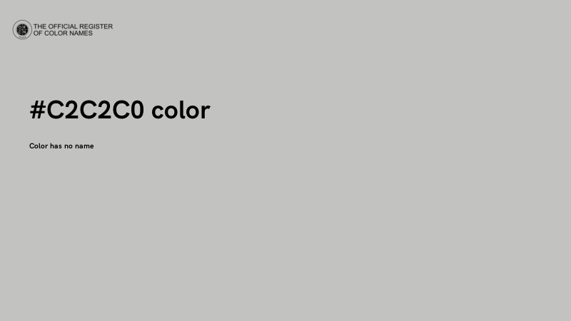 #C2C2C0 color image