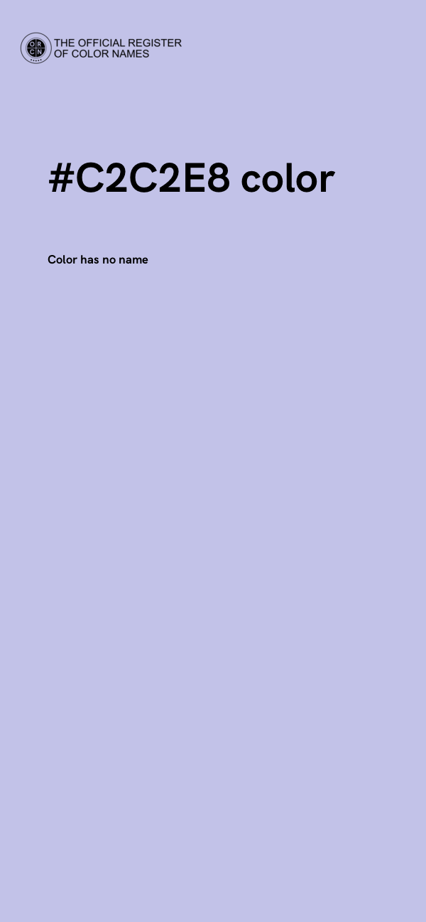 #C2C2E8 color image