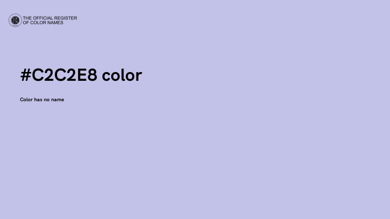 #C2C2E8 color image