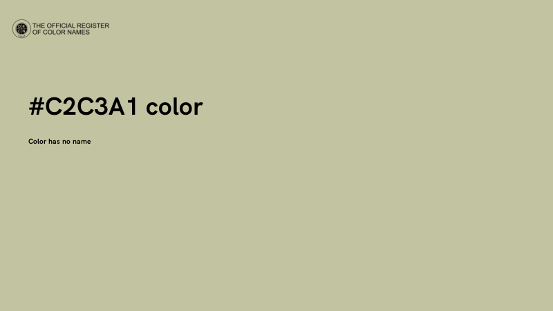 #C2C3A1 color image