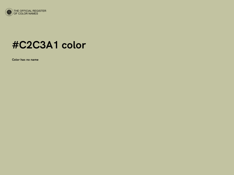 #C2C3A1 color image