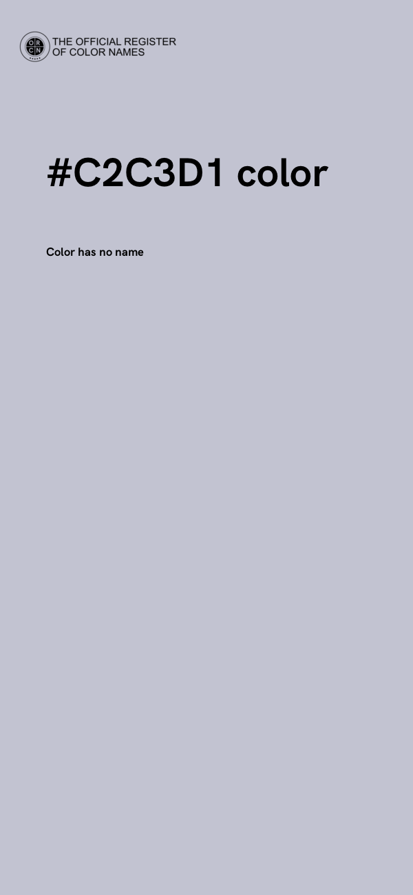 #C2C3D1 color image