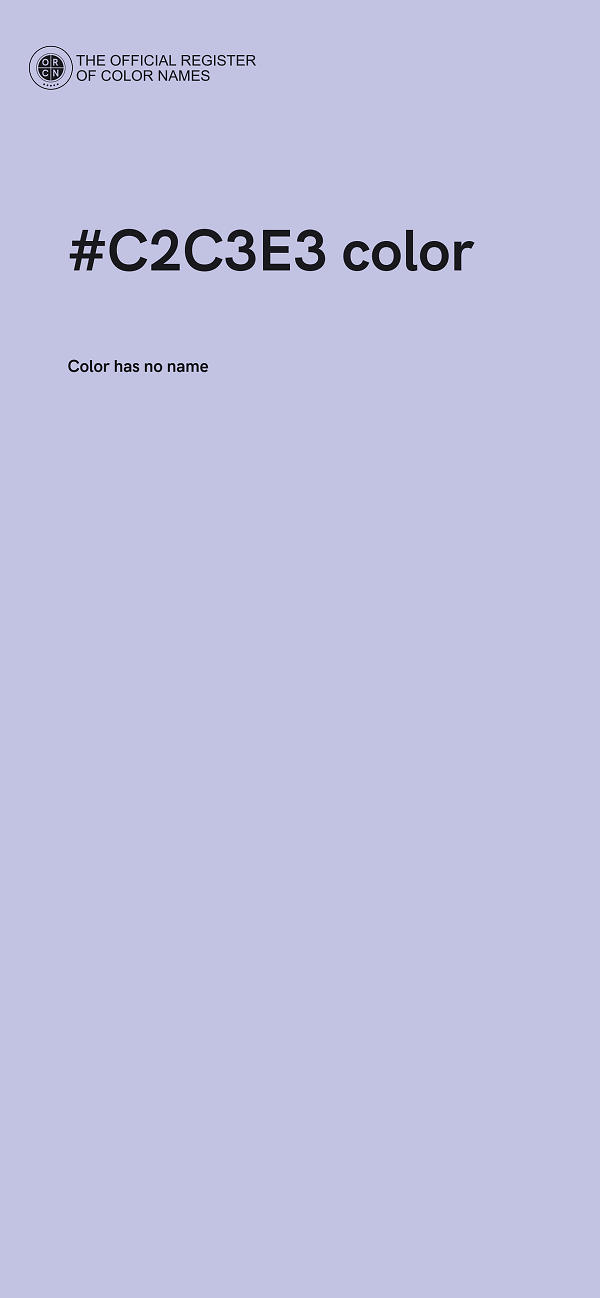 #C2C3E3 color image