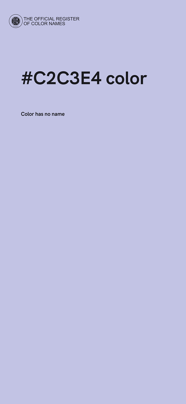 #C2C3E4 color image