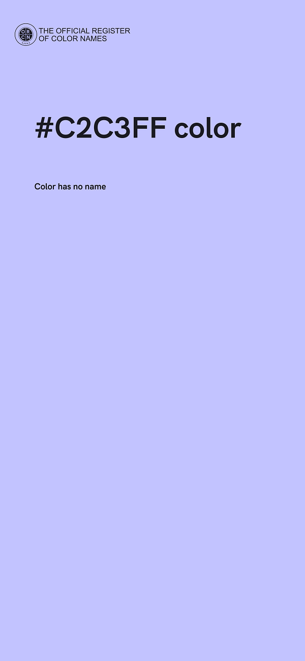#C2C3FF color image