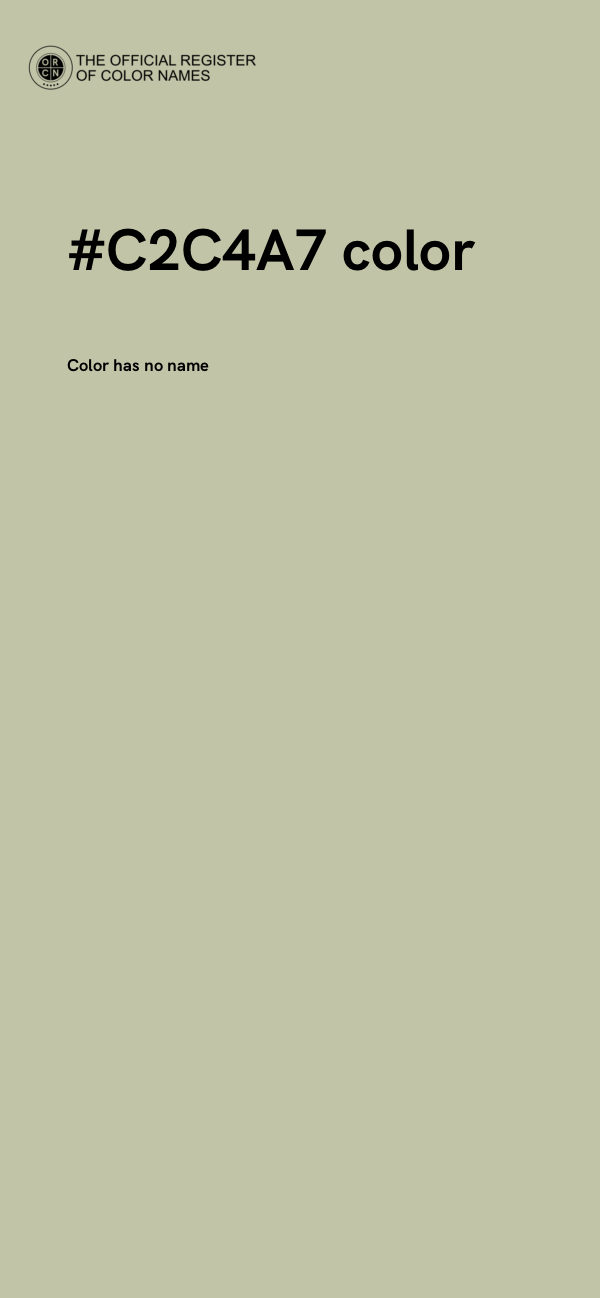 #C2C4A7 color image