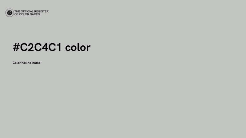 #C2C4C1 color image
