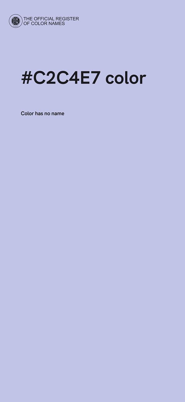 #C2C4E7 color image