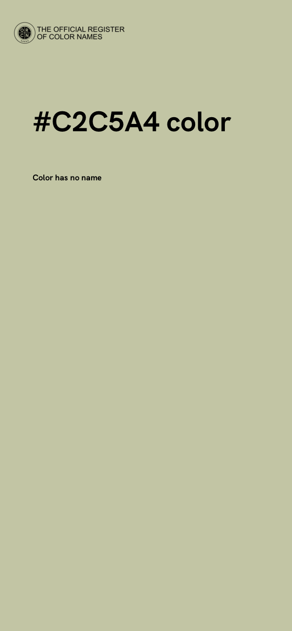 #C2C5A4 color image