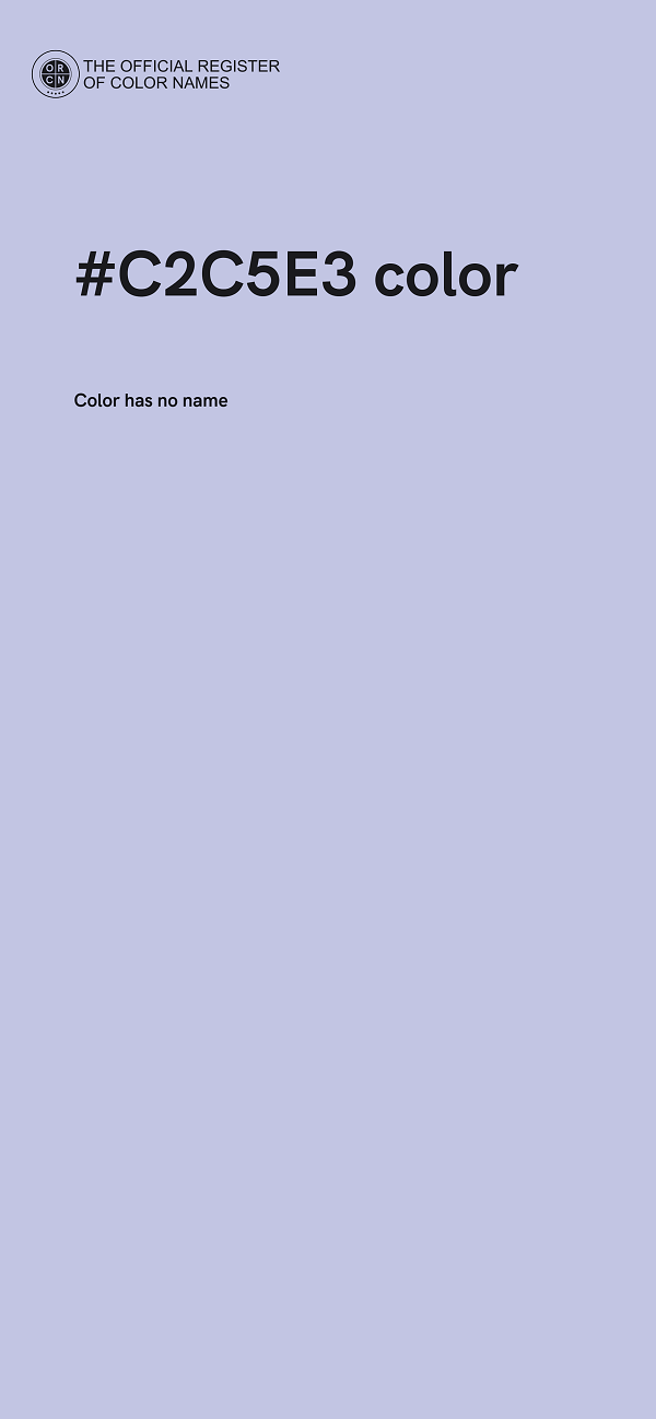 #C2C5E3 color image