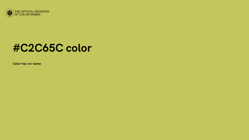 #C2C65C color image