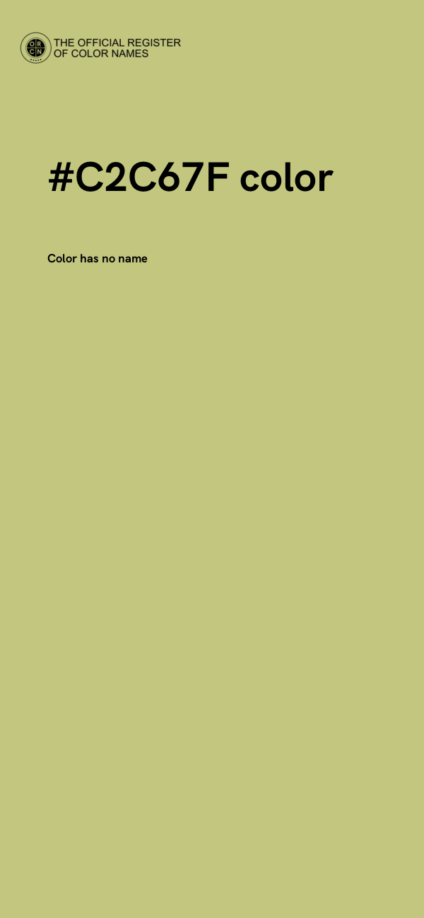 #C2C67F color image