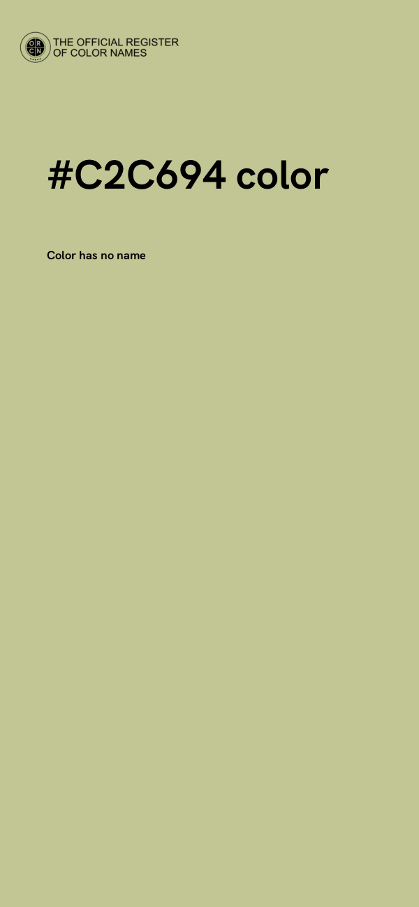 #C2C694 color image