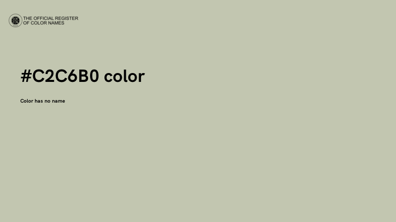 #C2C6B0 color image