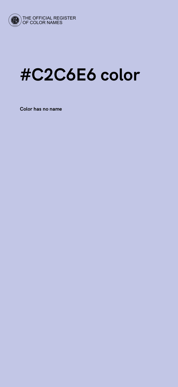 #C2C6E6 color image