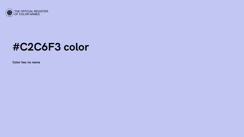 #C2C6F3 color image