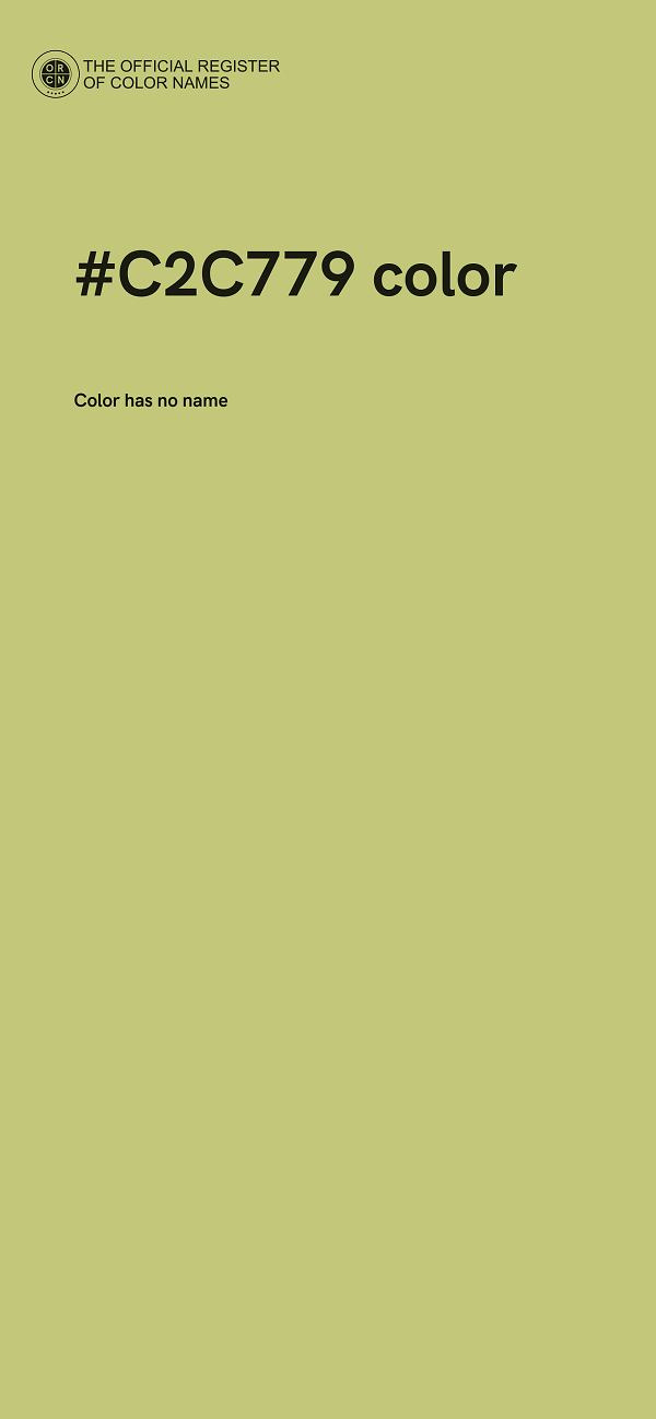#C2C779 color image