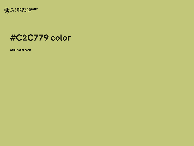 #C2C779 color image