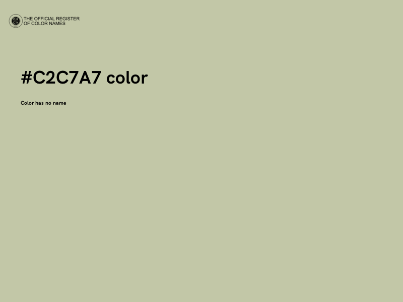 #C2C7A7 color image