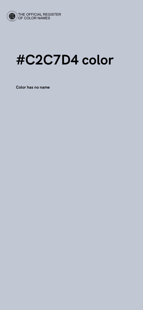 #C2C7D4 color image
