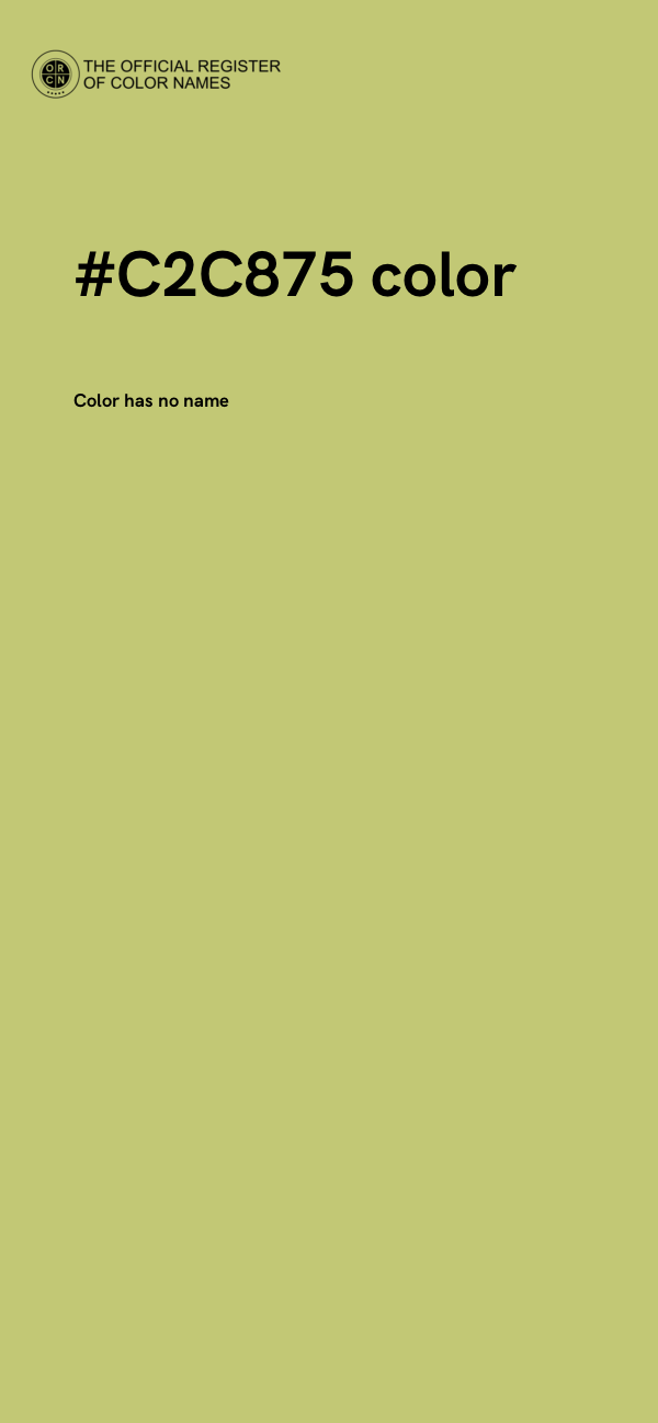 #C2C875 color image