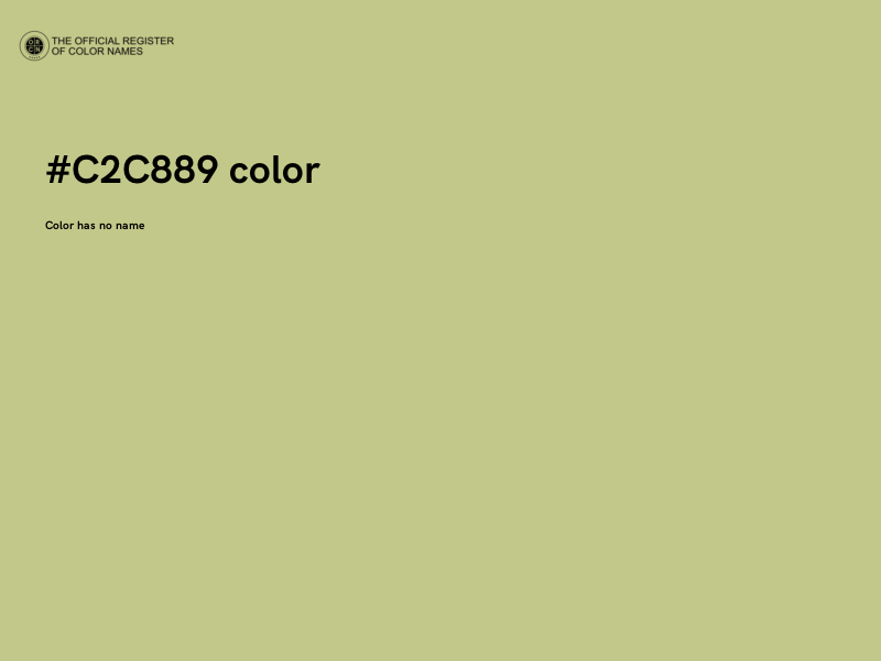 #C2C889 color image