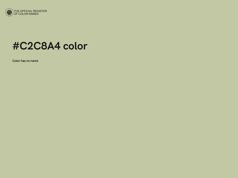 #C2C8A4 color image