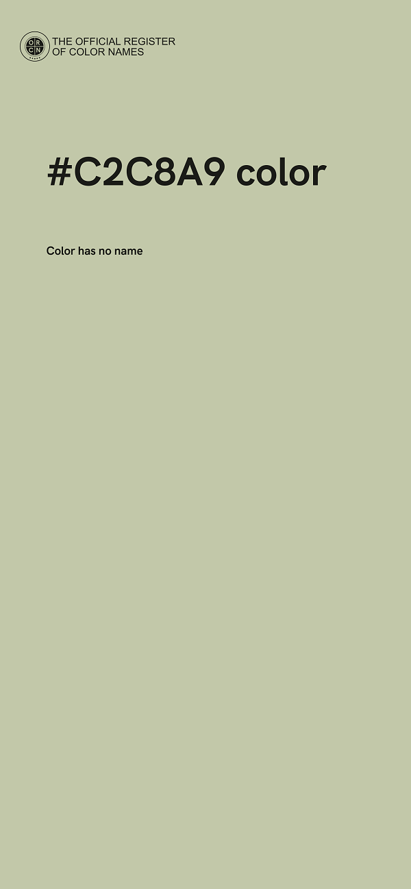 #C2C8A9 color image