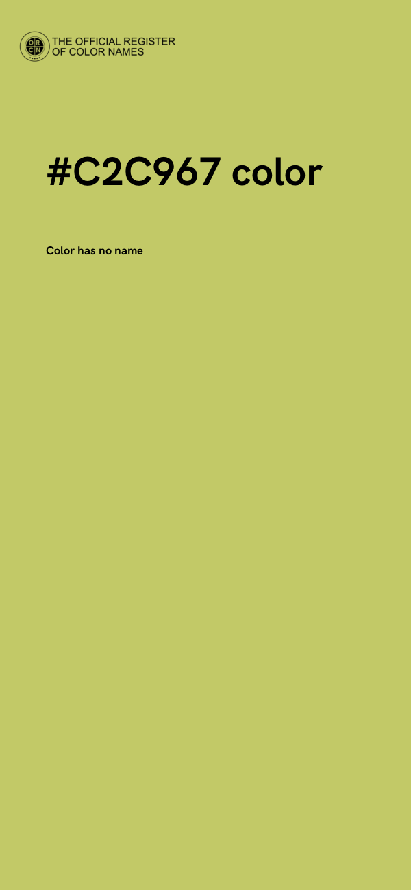 #C2C967 color image