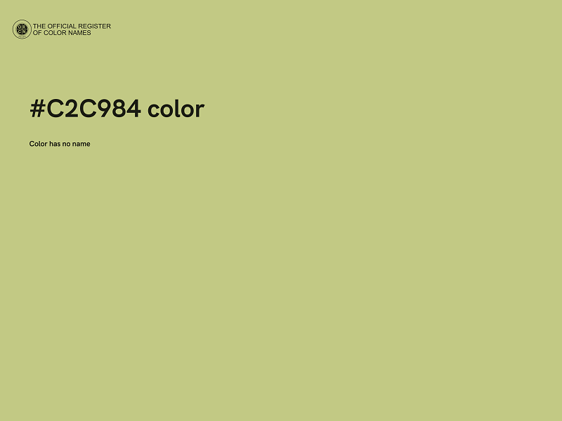 #C2C984 color image