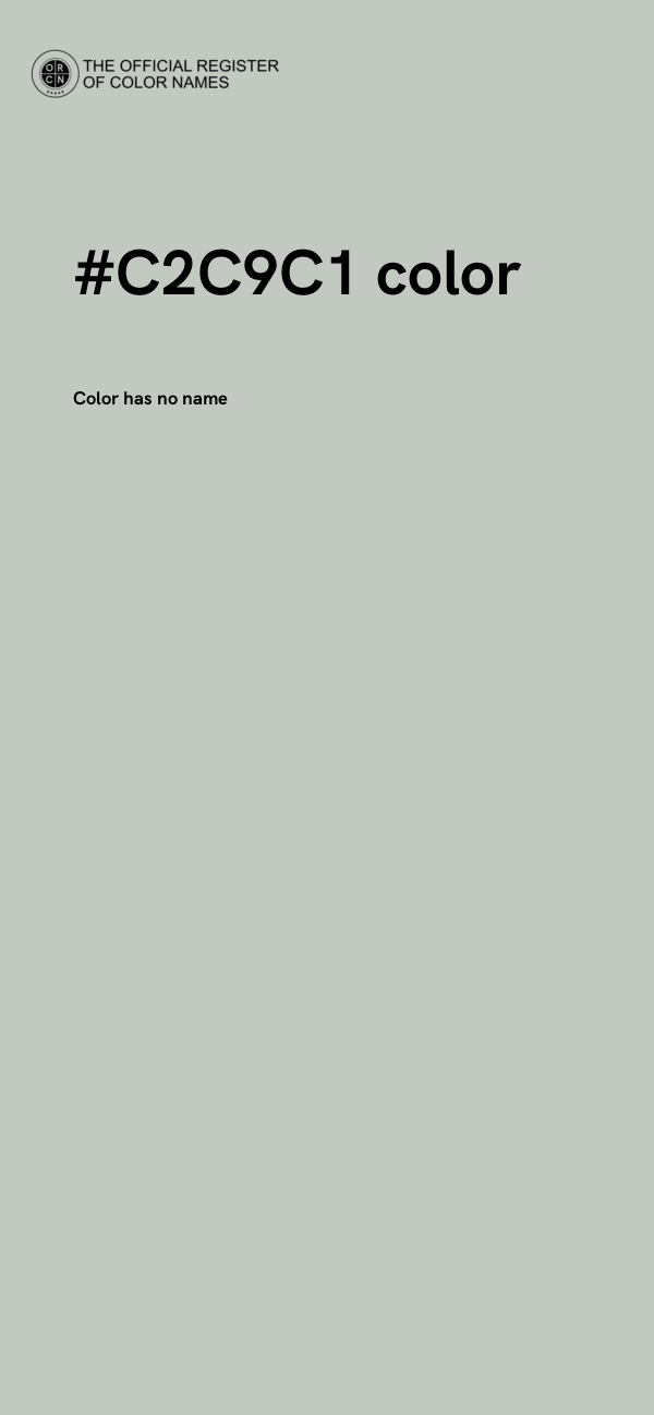 #C2C9C1 color image