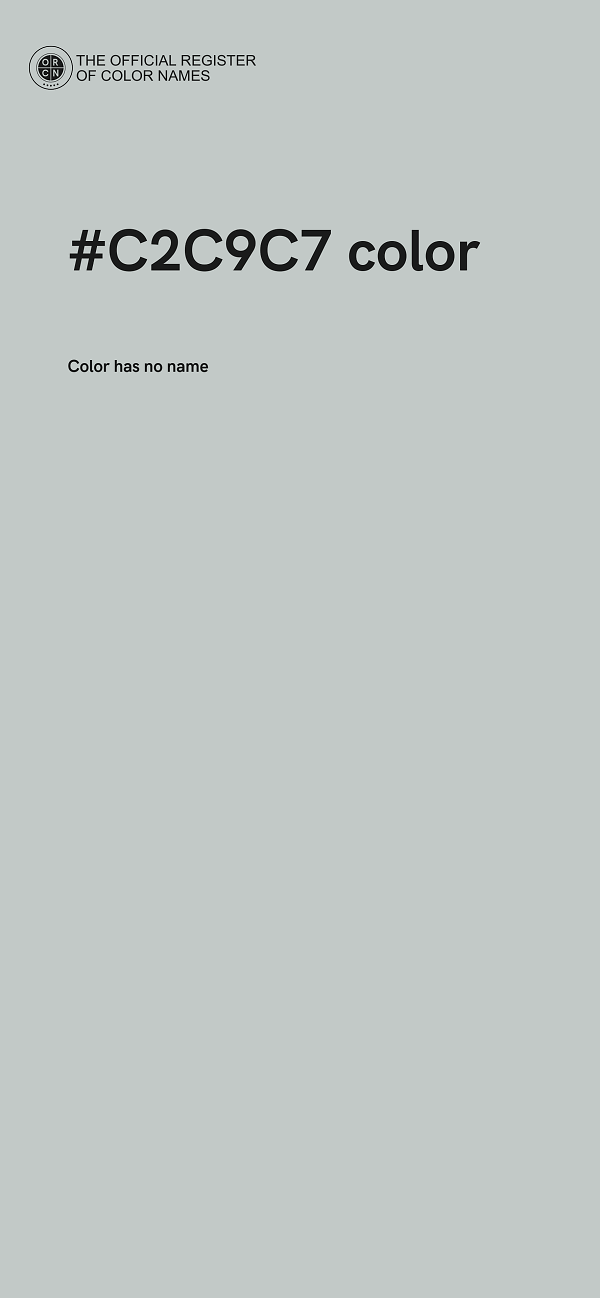 #C2C9C7 color image