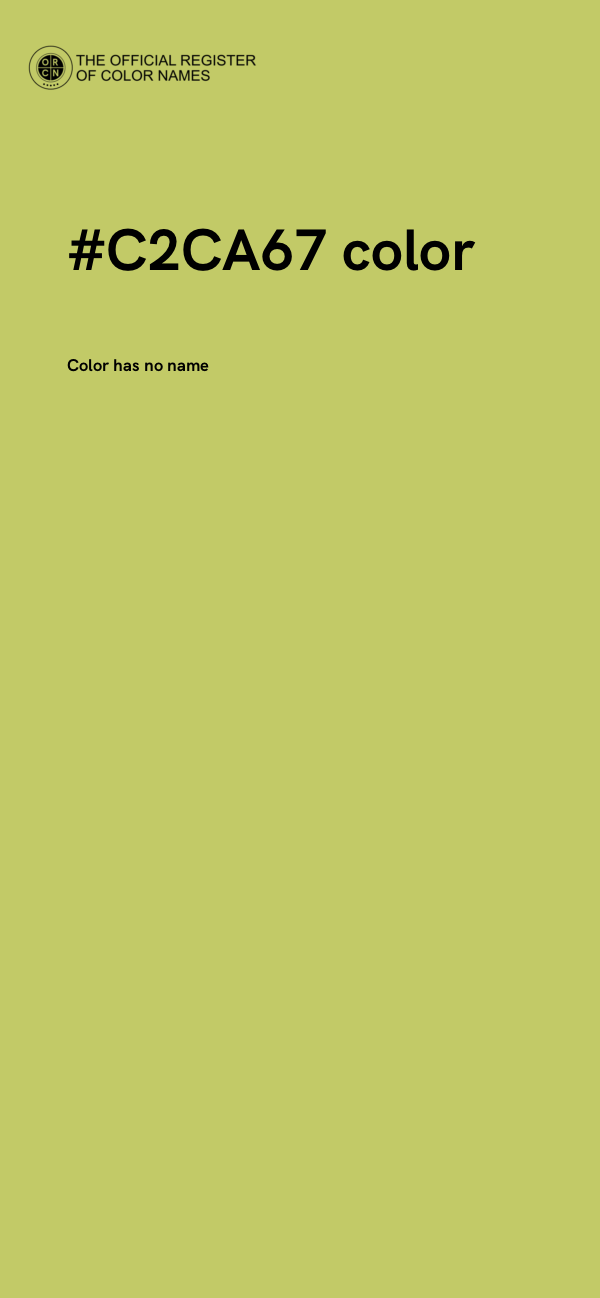 #C2CA67 color image