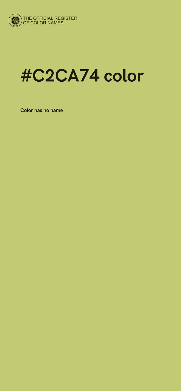 #C2CA74 color image