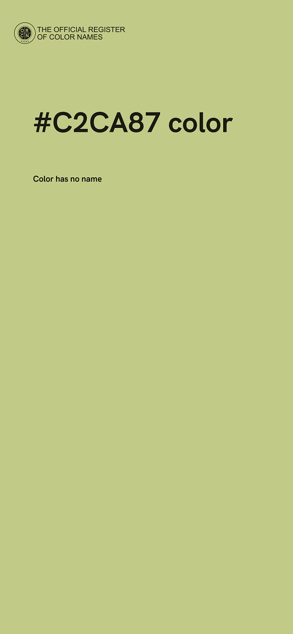 #C2CA87 color image