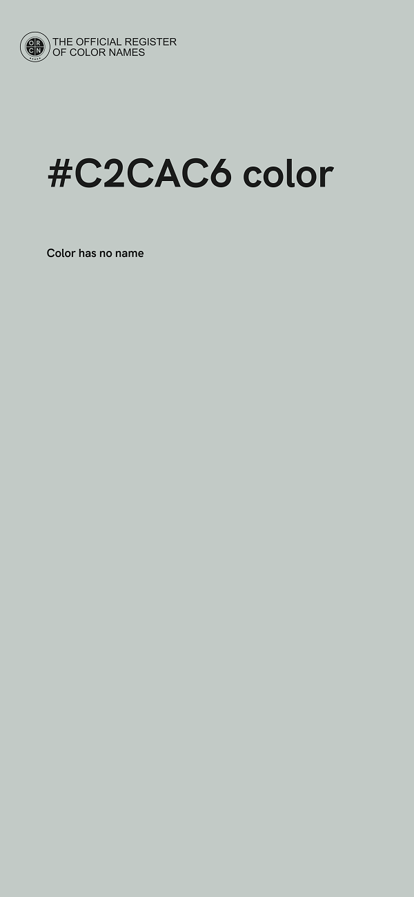 #C2CAC6 color image