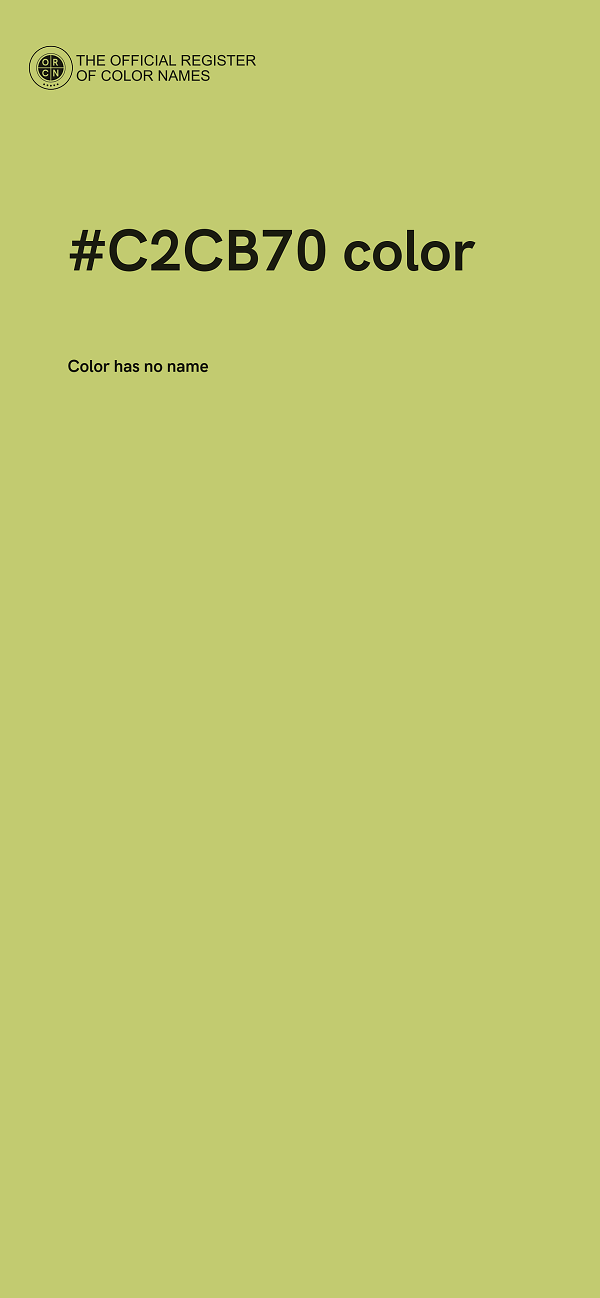 #C2CB70 color image