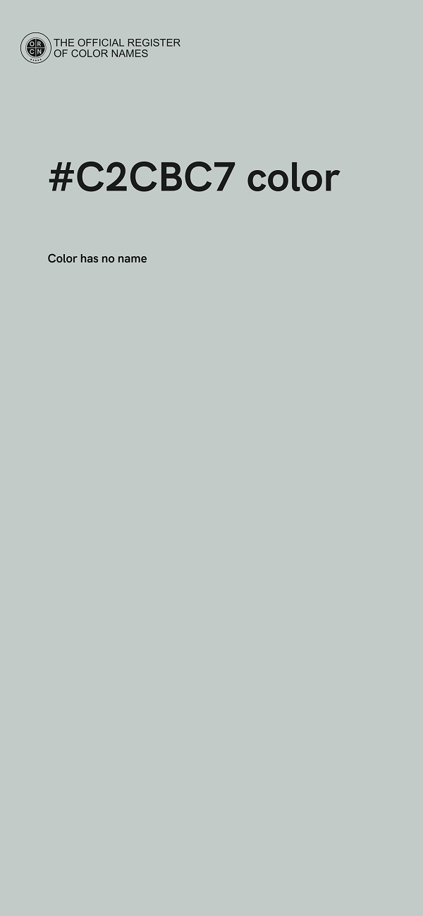 #C2CBC7 color image