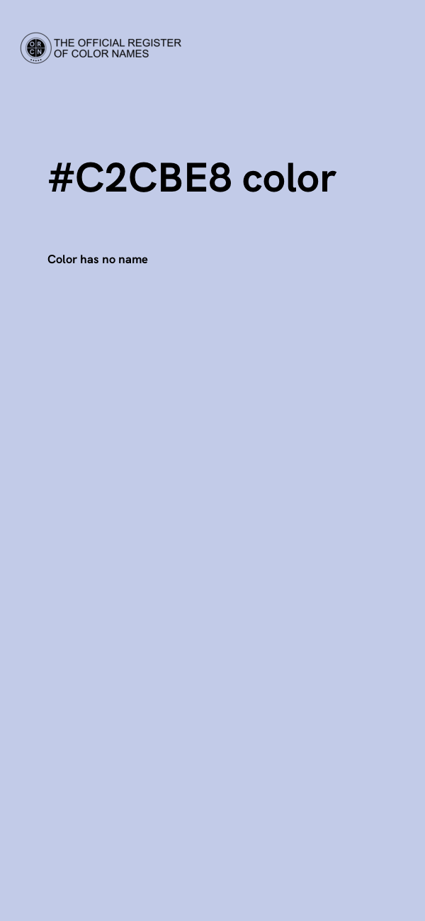 #C2CBE8 color image