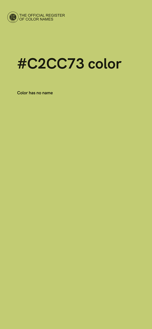 #C2CC73 color image