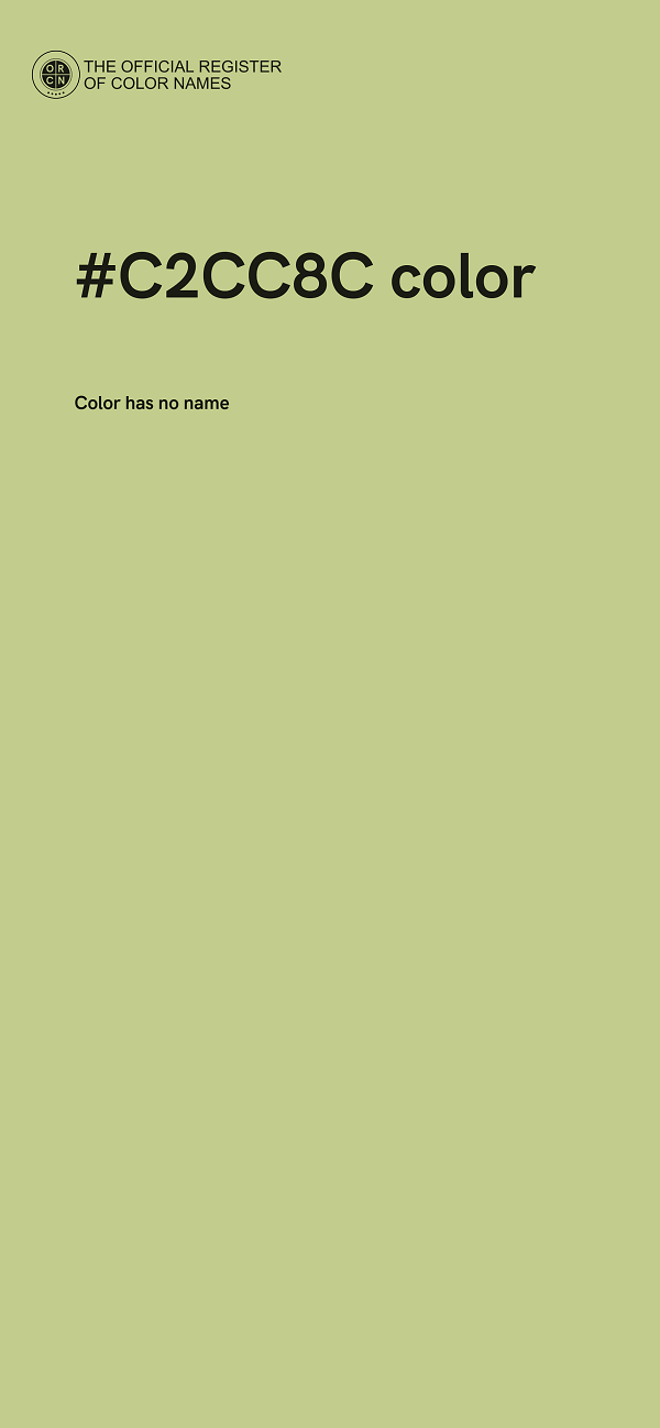 #C2CC8C color image