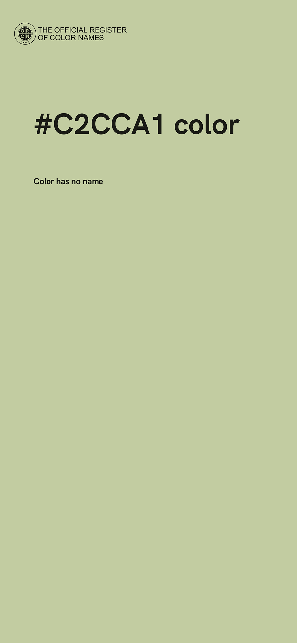 #C2CCA1 color image