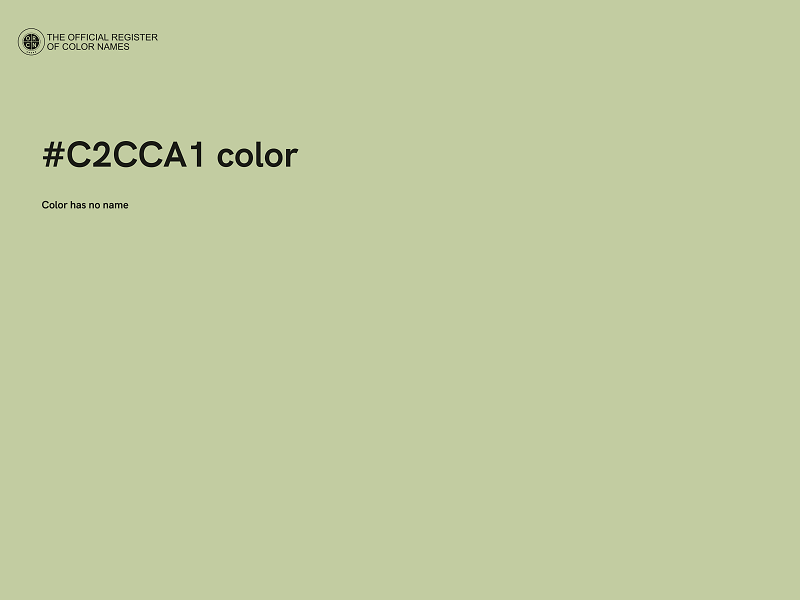 #C2CCA1 color image
