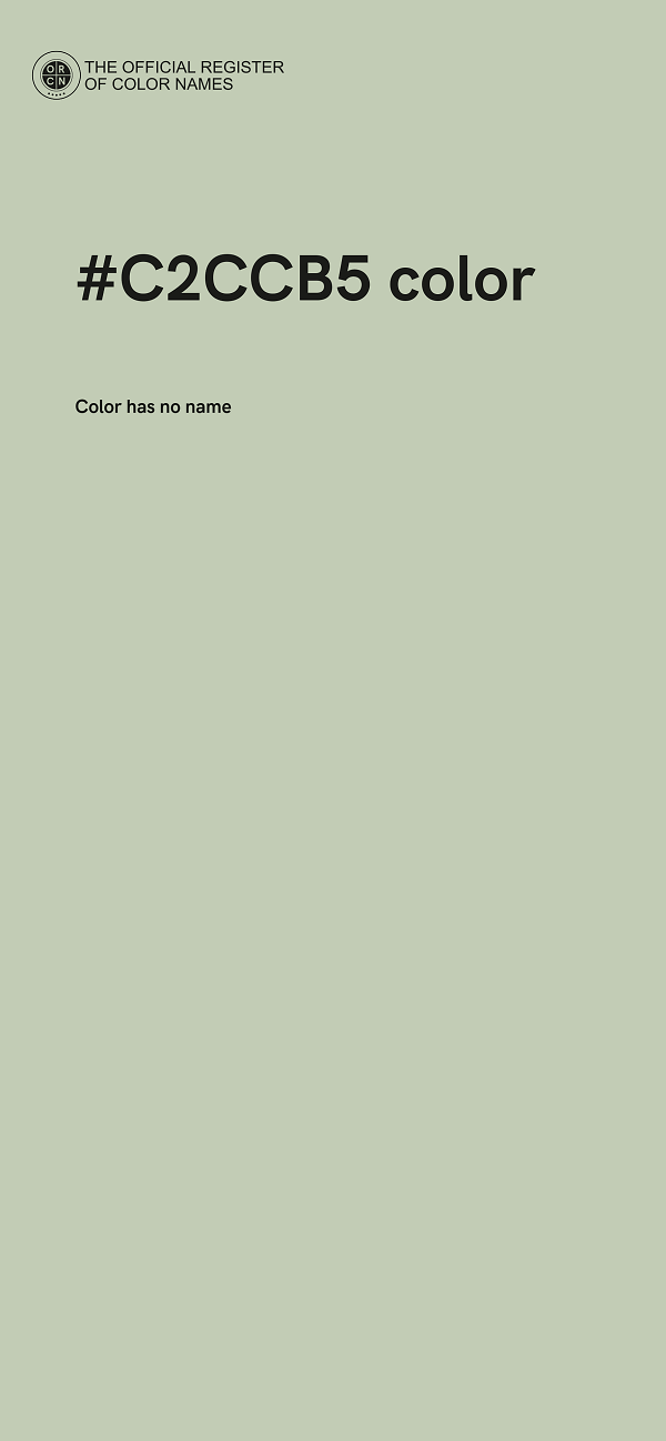 #C2CCB5 color image