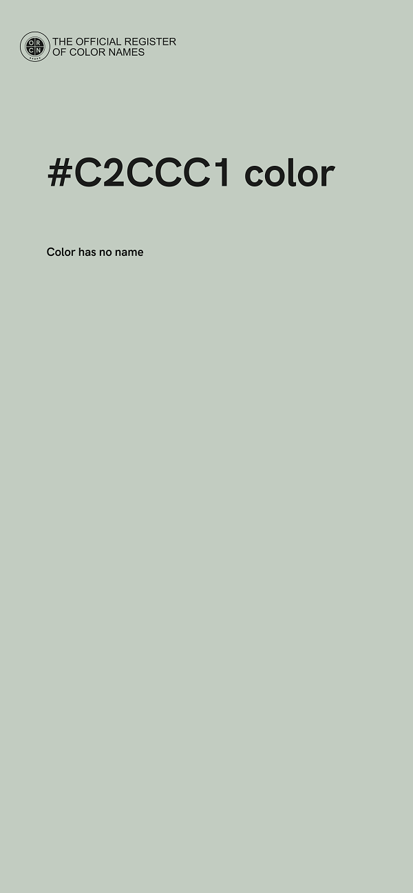 #C2CCC1 color image