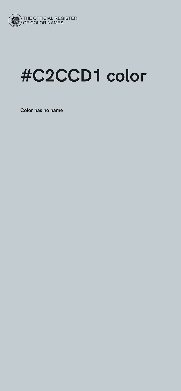#C2CCD1 color image