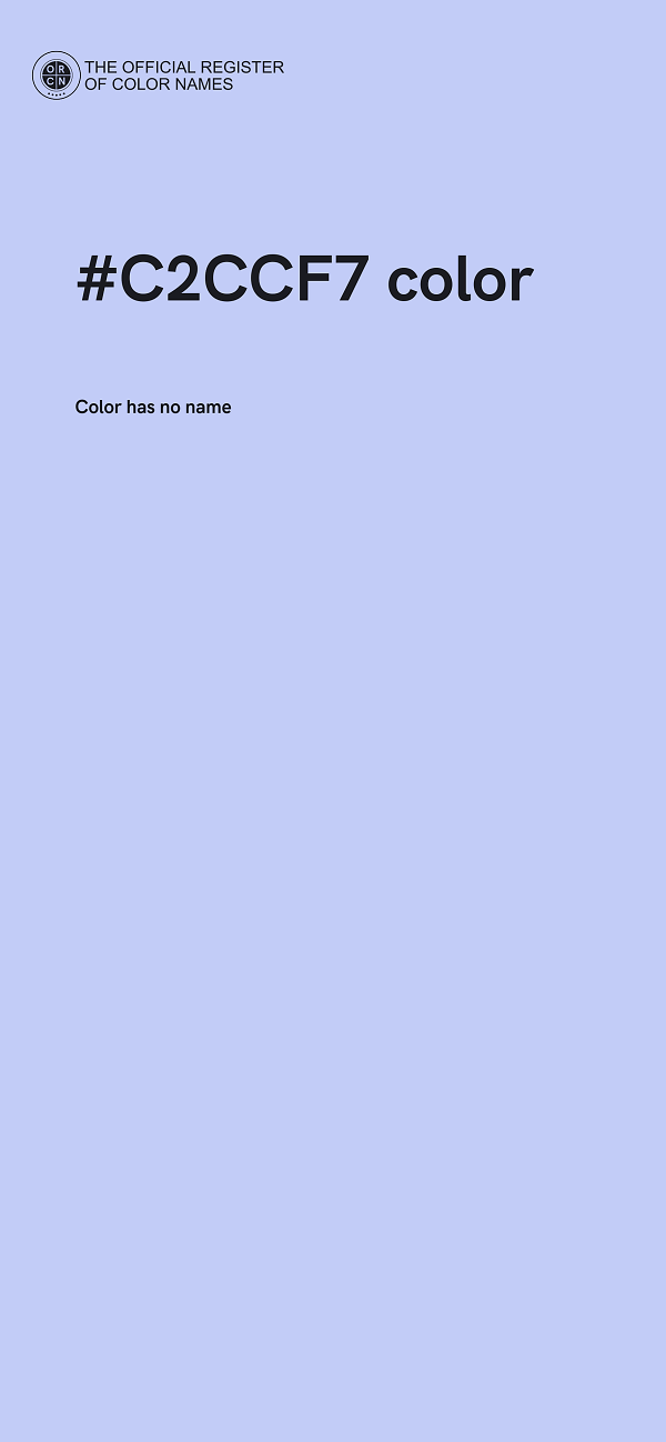#C2CCF7 color image